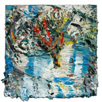 Dancing in Snow, 2009-2011, oil/panel, 15&frac12;x15&frac12;&rdquo;